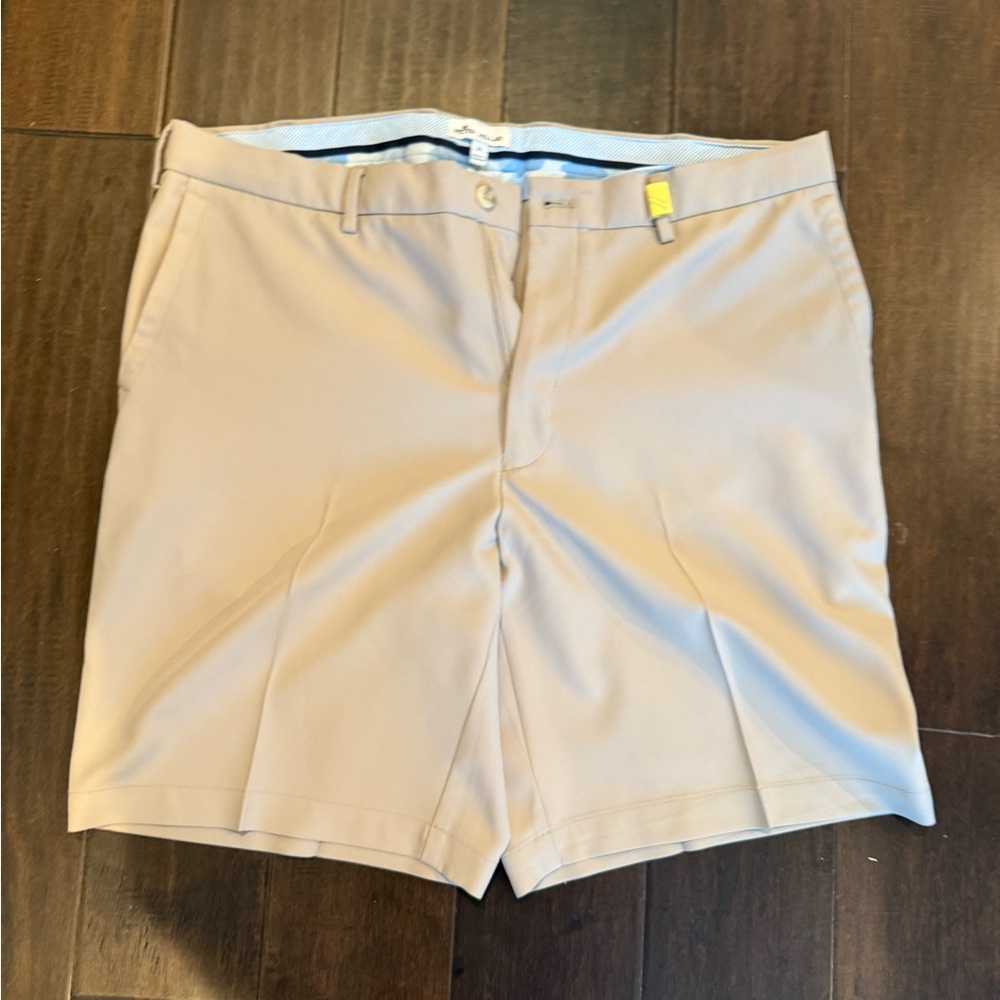 Peter Millar Flat Front Tan Shorts